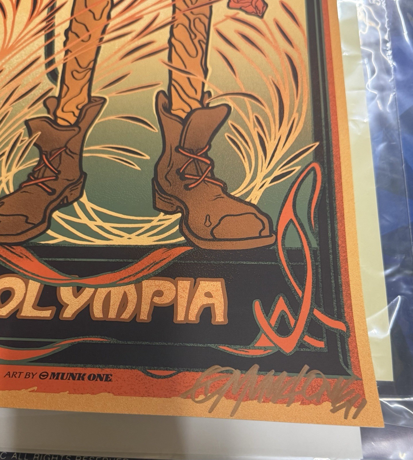 Gary Clark Jr PARIS 2022 Munk One Artists Proof L'Olympia Poster Signed AP x/25