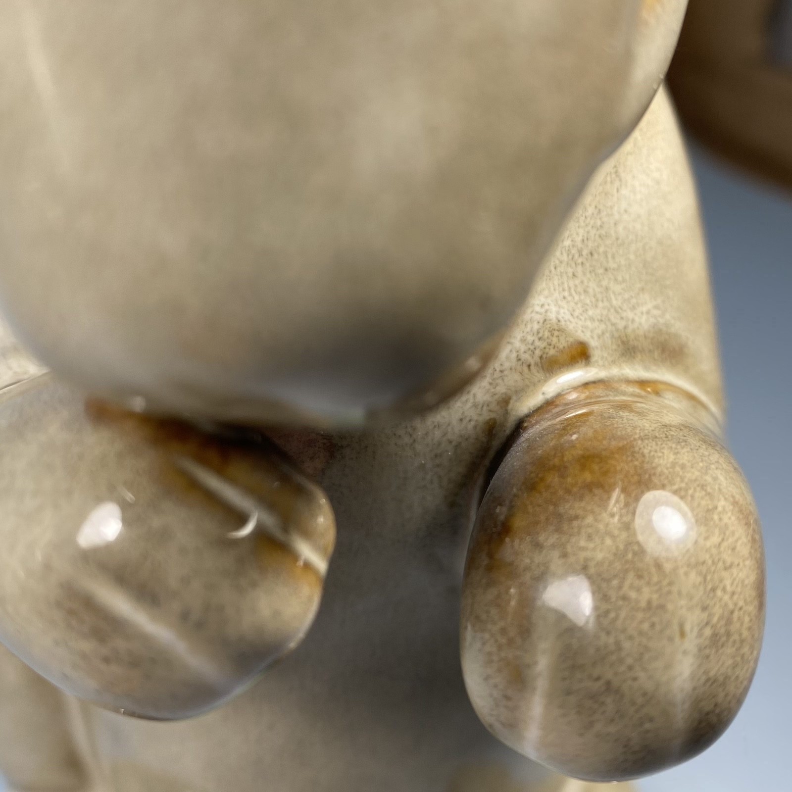 Ceramic Glazed Bunny Rabbit Figurine (#2) Easter or Spring Decor ~ 9 in.