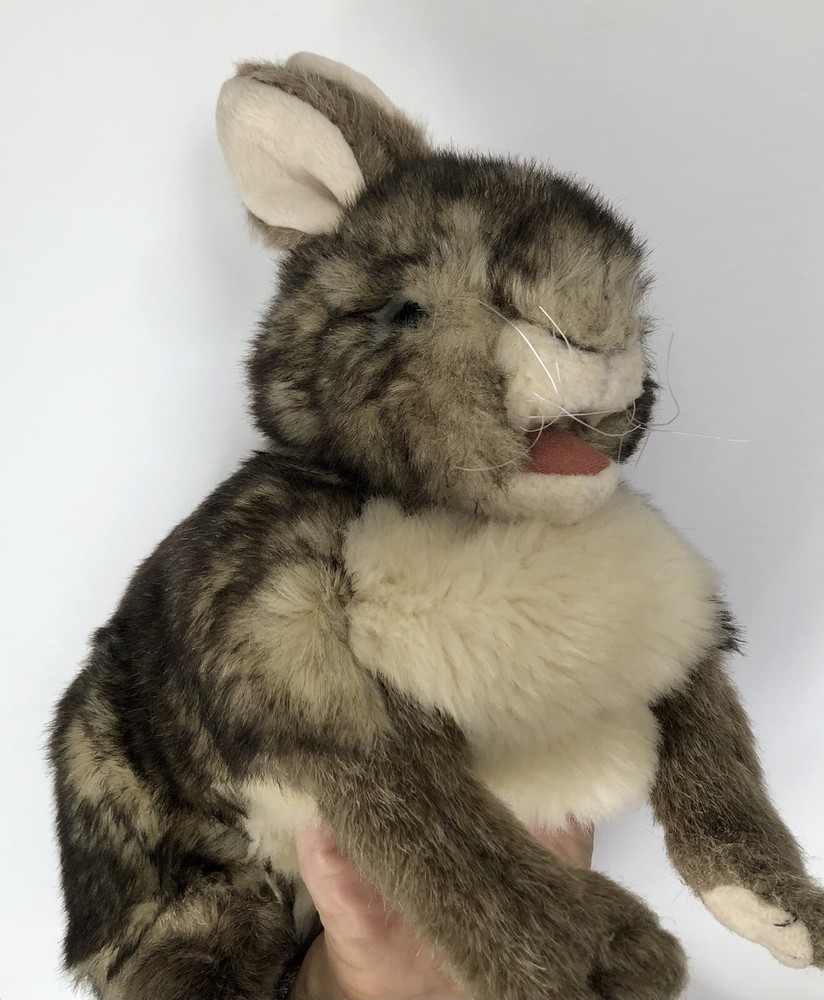 Folkmanis Large Cottontail Rabbit Hand Puppet Easter Entertainment 15”