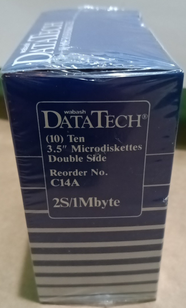 Wabash Data Tech 10 3.5" Microdiskettes Double Sided