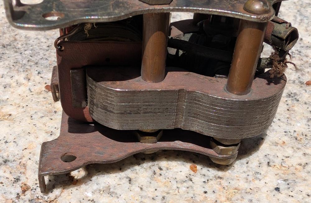 Vintage A.C. Gilbert Erector Set P-58 MOTOR Untested Spins Smooth