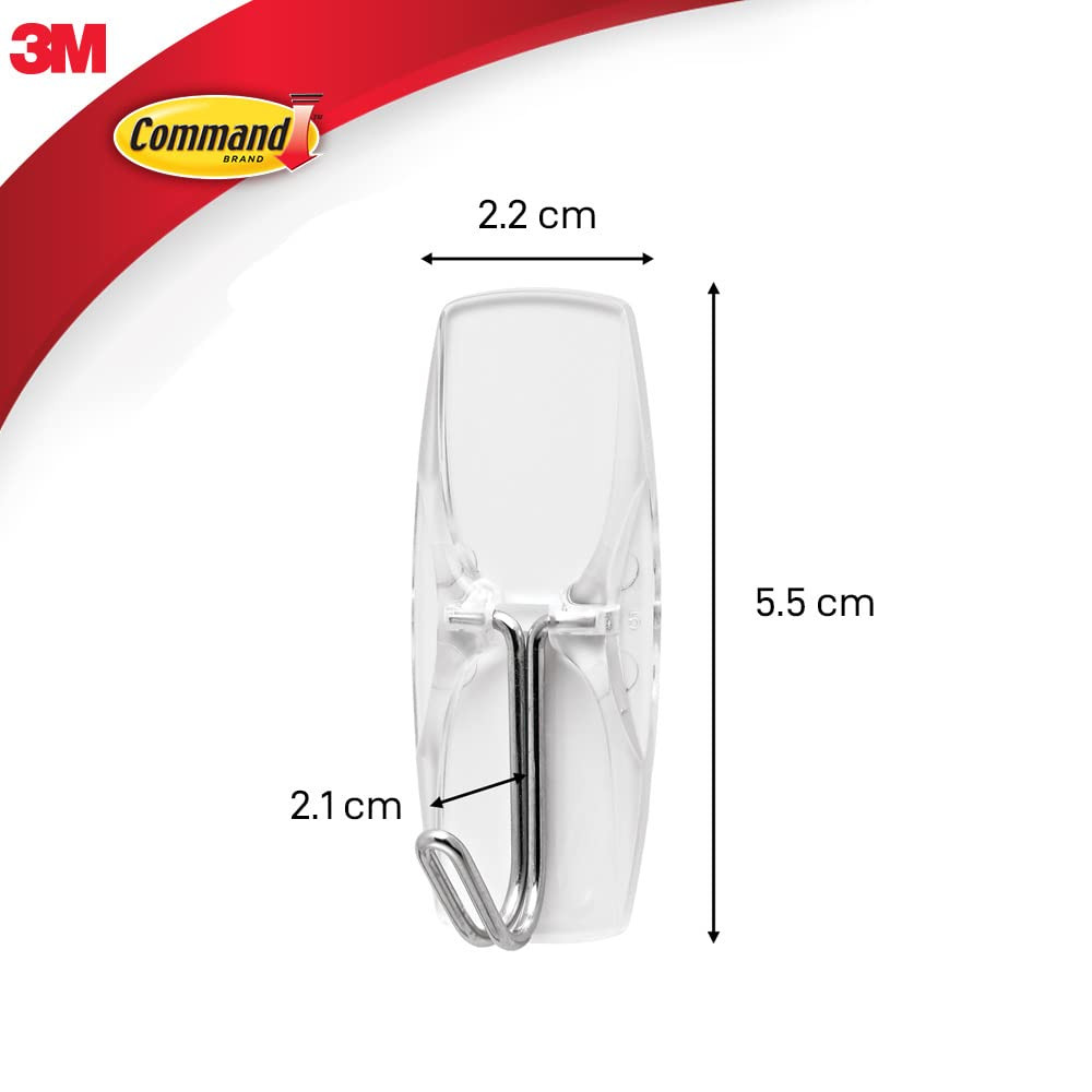 Command Clear Medium Wire Toggle Hooks 6 Pack Damage Free Wall Hangers