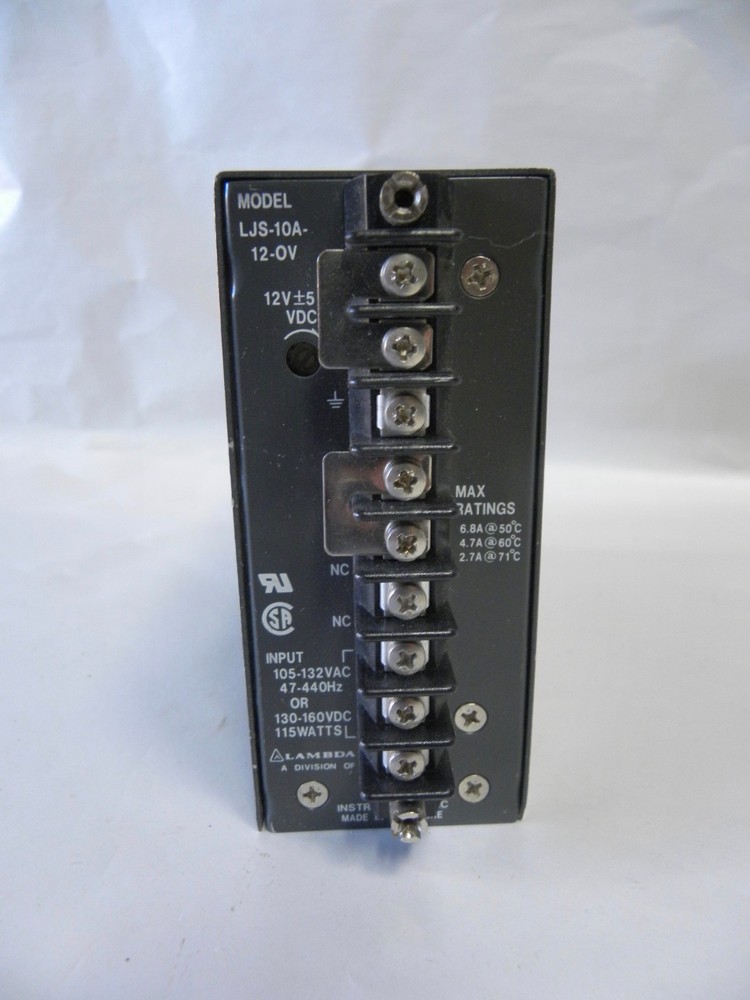 Lambda Instruments Inc Model LJS-10A-12-OV Power Supply (A7)