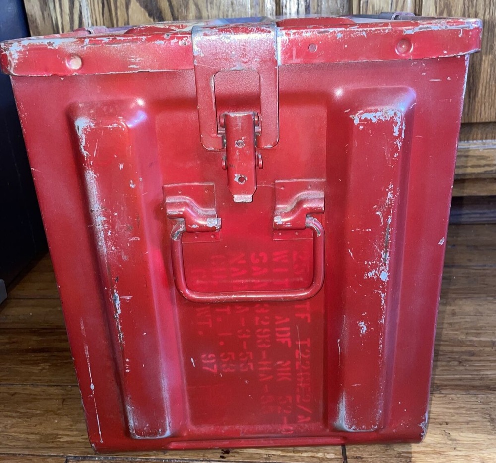Vintage 1950's  AMMO COMPONENT BOX METAL MK2 MOD 0