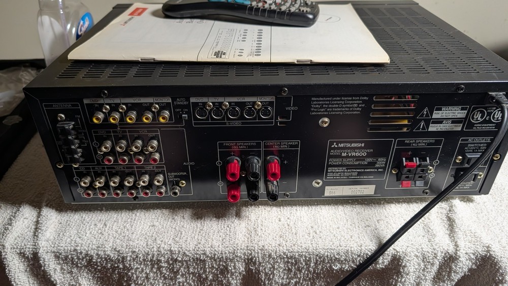 Mitsubishi MVR-600 Pro Logic Reciever