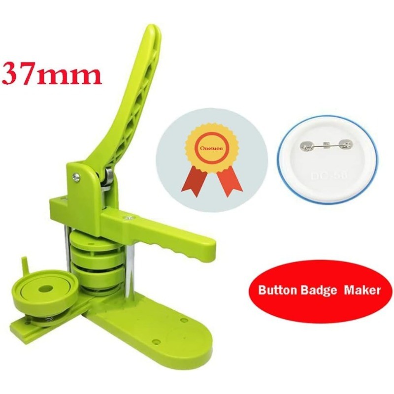 Button Badge Maker Machine kit 37mm (1-1/2 inch) DIY Pin Button Maker Press