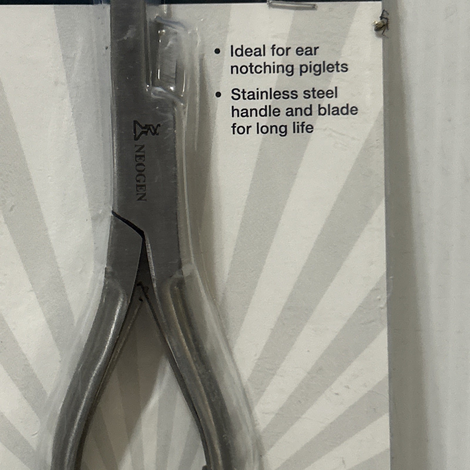 Producer's Pride Small Ear Notcher Piglets Stainless Steel Blade/326j