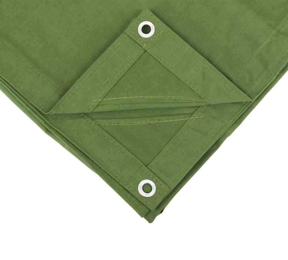 (2 Pack) 12' x 24' Canvas Tarp - Green
