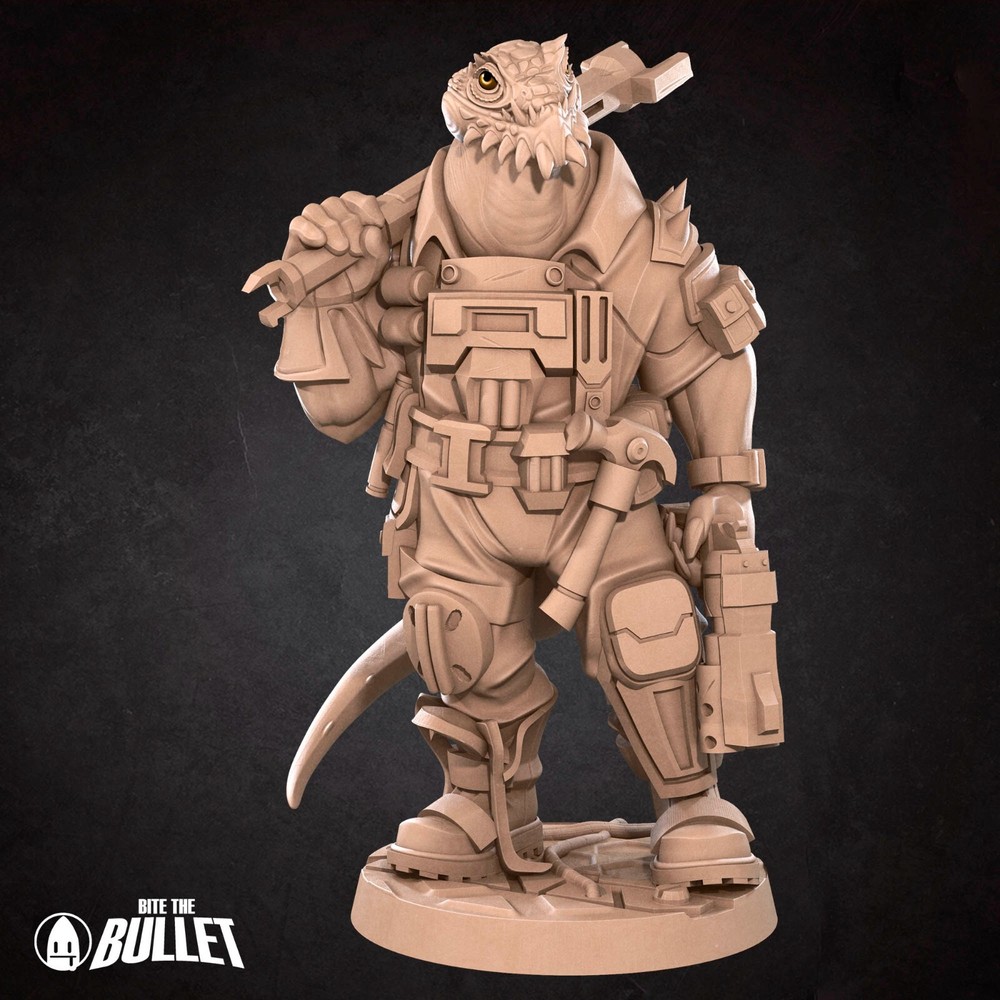 Space Lizard Mechanic - Engineer - Bite the Bullet - Dungeons and Dragons
