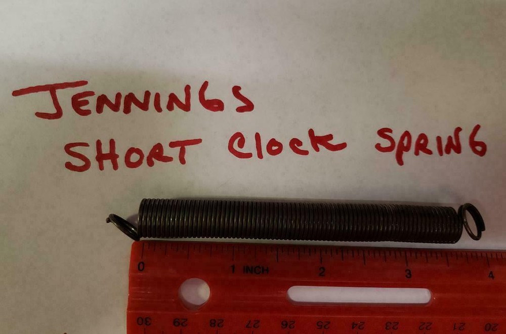 JENNINGS REPLACEMENT V9-26 SHORT CLOCK SPRING ANTIQUE SLOT MACHINE CLOCK SPRING