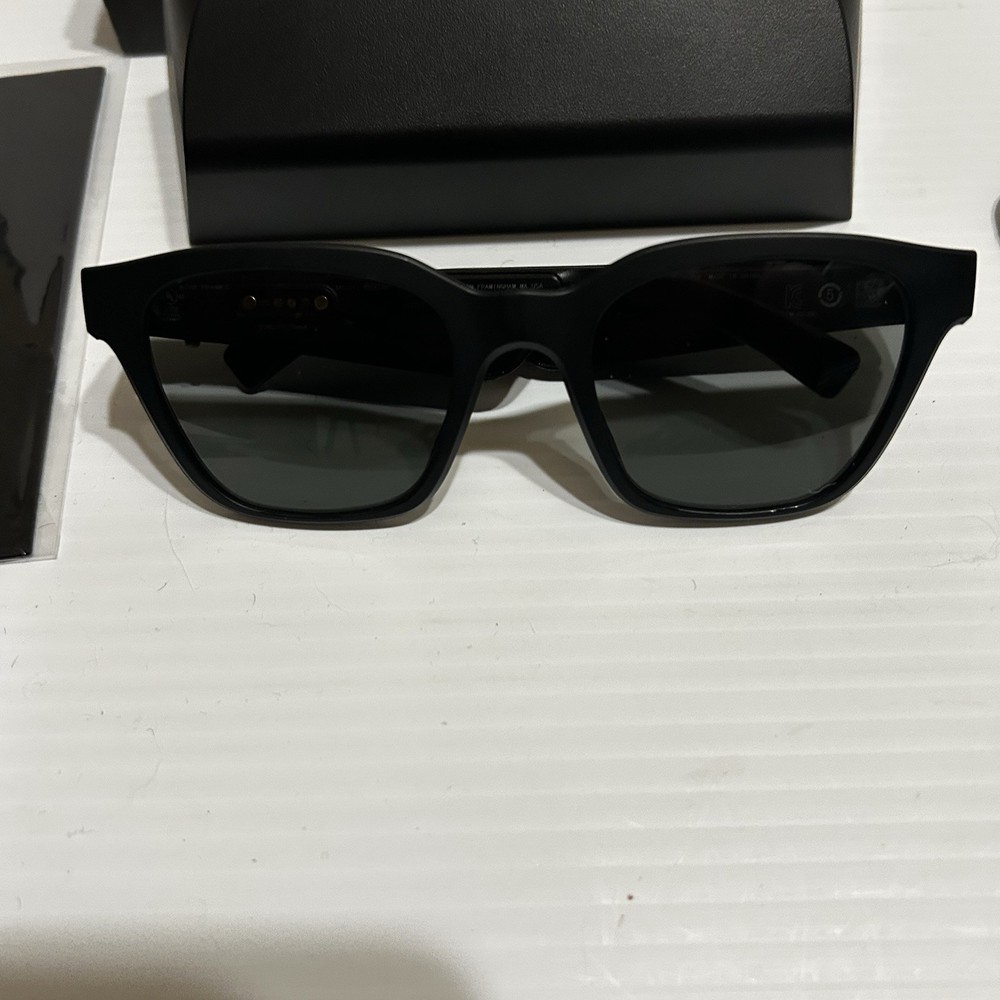 Bose Frames Tenor Rectangular Bluetooth Audio Sunglasses - Black Parts Only