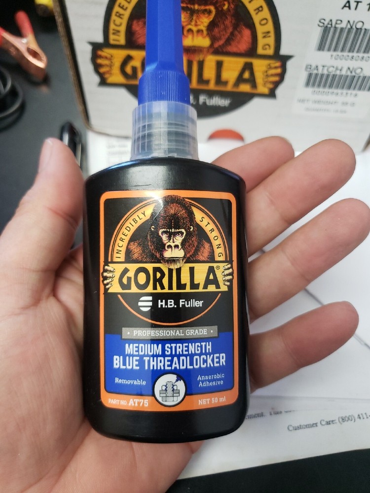 Gorilla Pro® AT75 MEDIUM BLUE Threadlocker 50ml bottle
