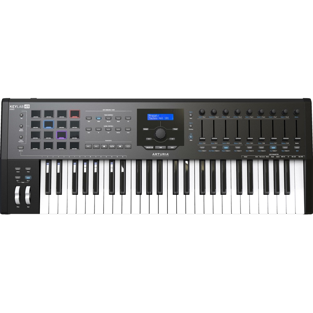 Arturia KeyLab MKII 49 Professional MIDI Controller & Software | 49 Key, Black