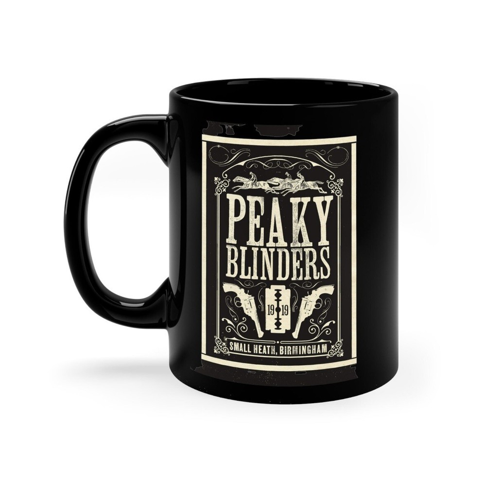 Peaky Blinders Mug - Black Ceramic Coffee Mug 11oz