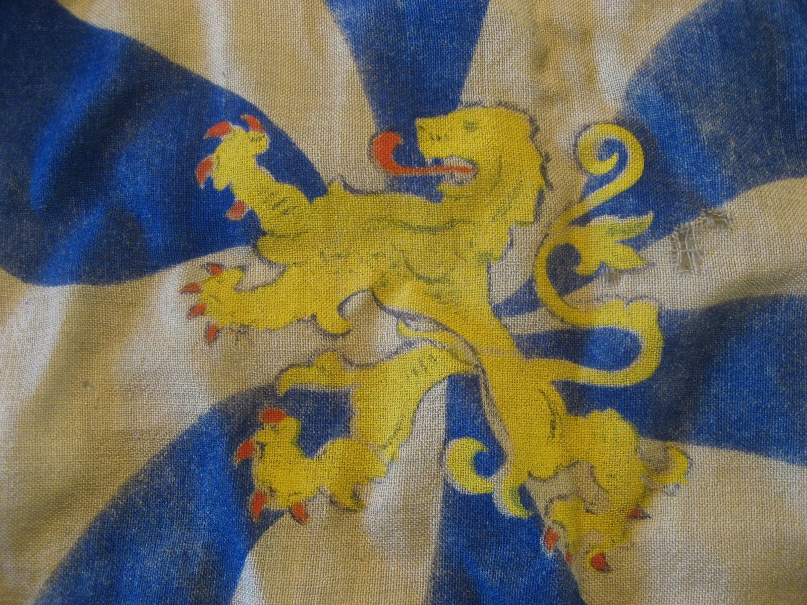 Vintage Bayerischer Lloyd Maritime Shipping Company Flag - ASIS Fighting Lion