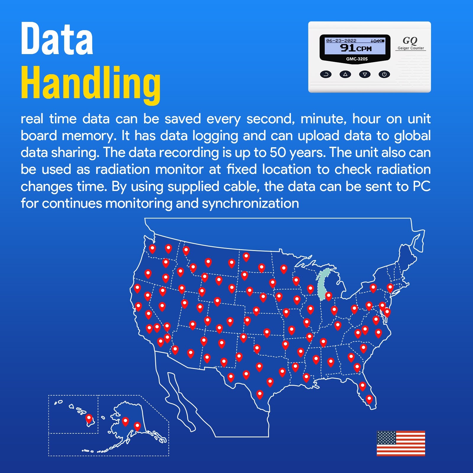 GMC-320S GQ GMC-320S Digital Nuclear Radiation Detector