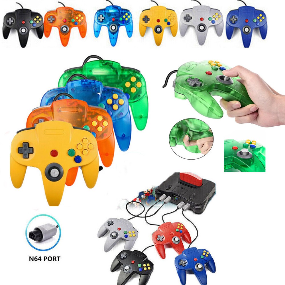 Wired Controller Compatible With Nintendo 64 N64 Joystick Video Game Console