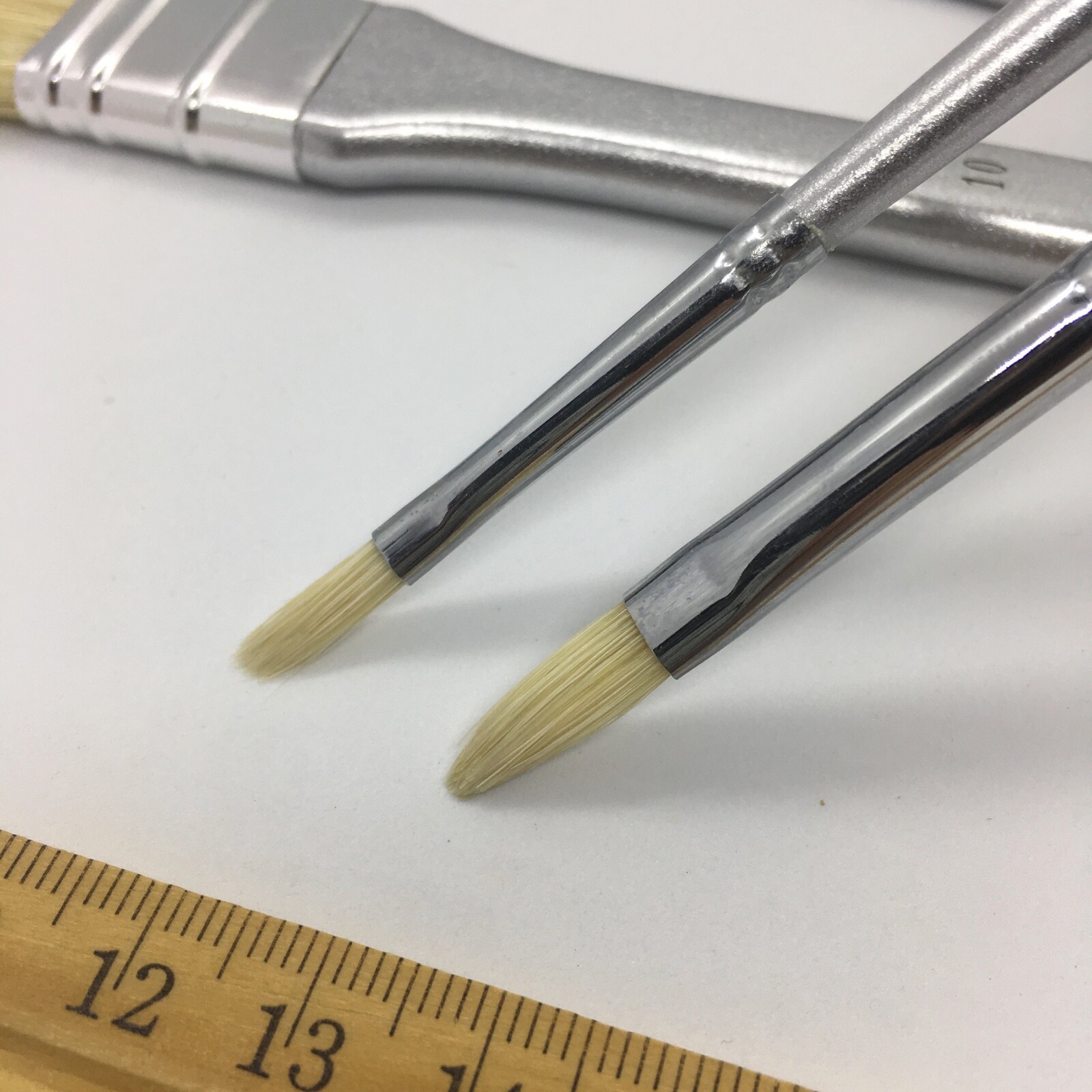 XDT#888-3 Assorted Art Brush Set 10Pc X-Long Handle Acrylic Oil Watercolor