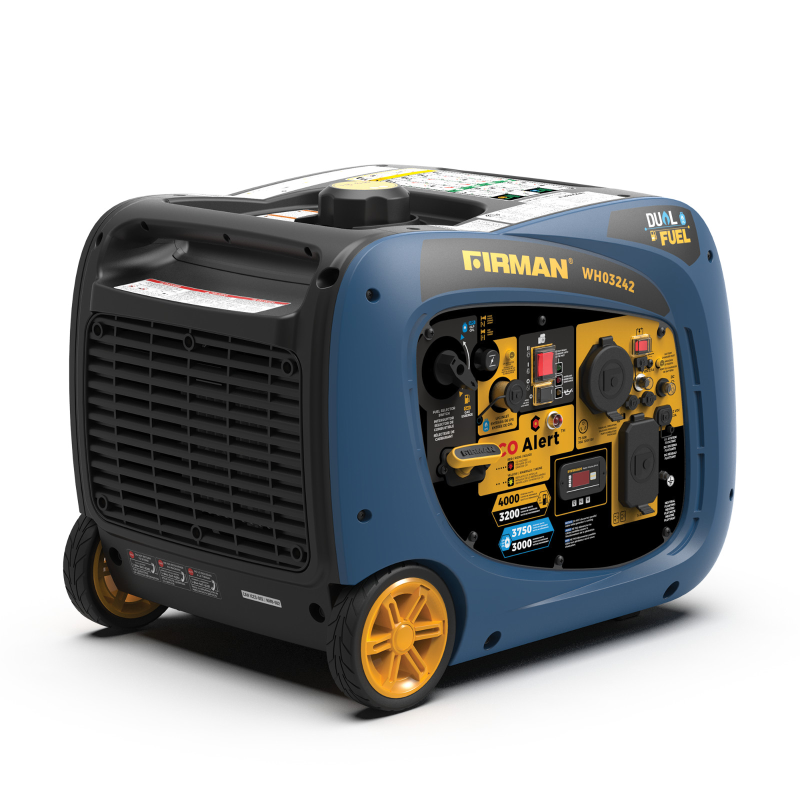 FIRMAN WH03242F 4000W Electric Start Dual Fuel Inverter Generator - Refurbished