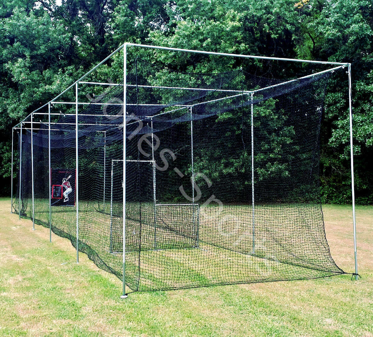 Jones-Sports Batting Cage Frame Kit 10' x 10' x 30' EZ UP & DOWN Frame Kit