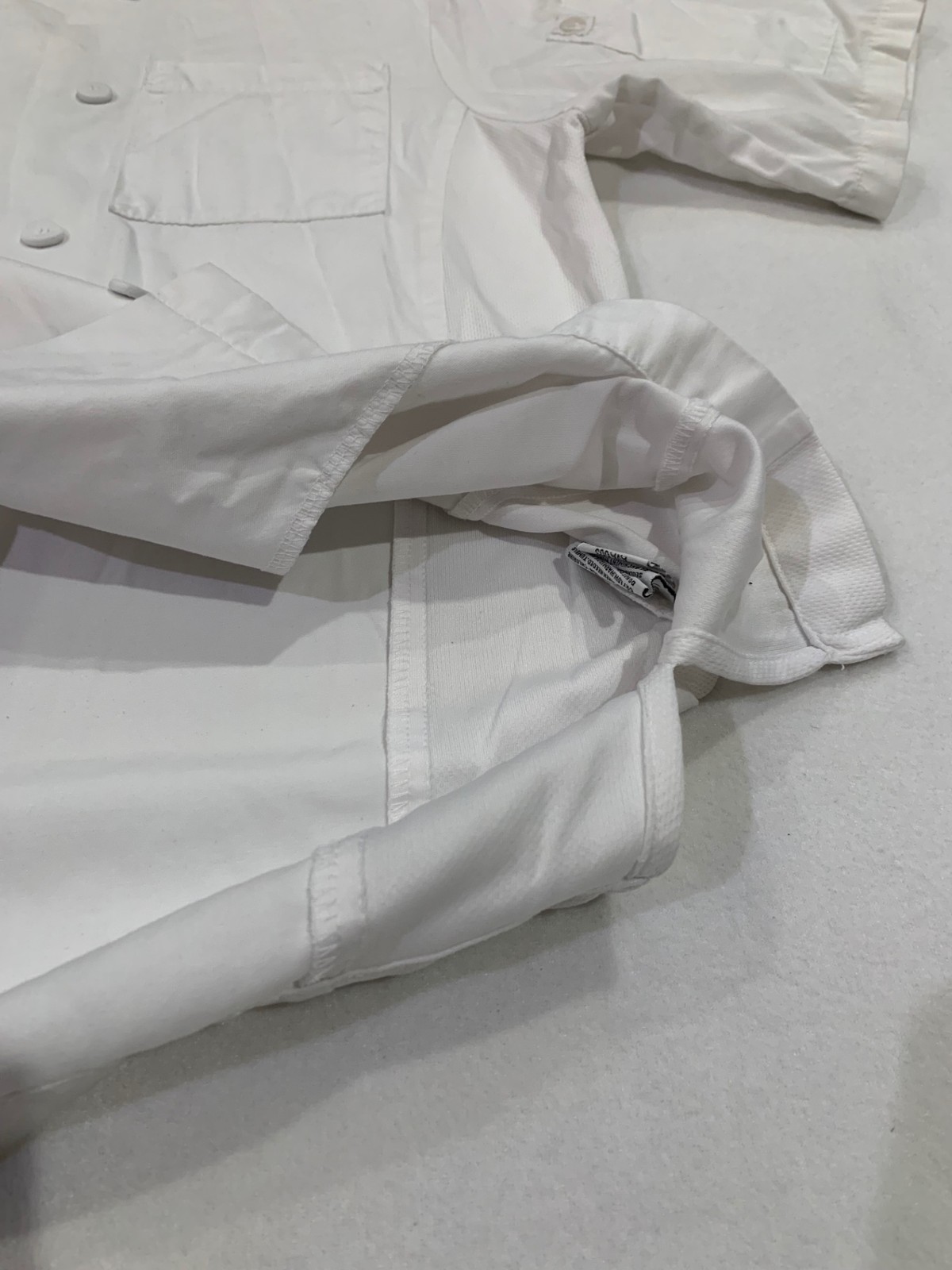 Chef Works Chef Coats White 5 Button Industrial Work Uniform Medium #B01