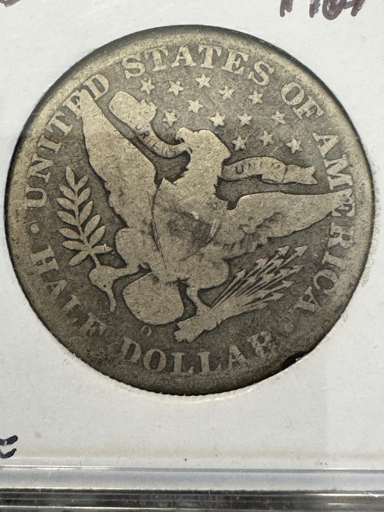 1907-O Silver Barber Half Dollar