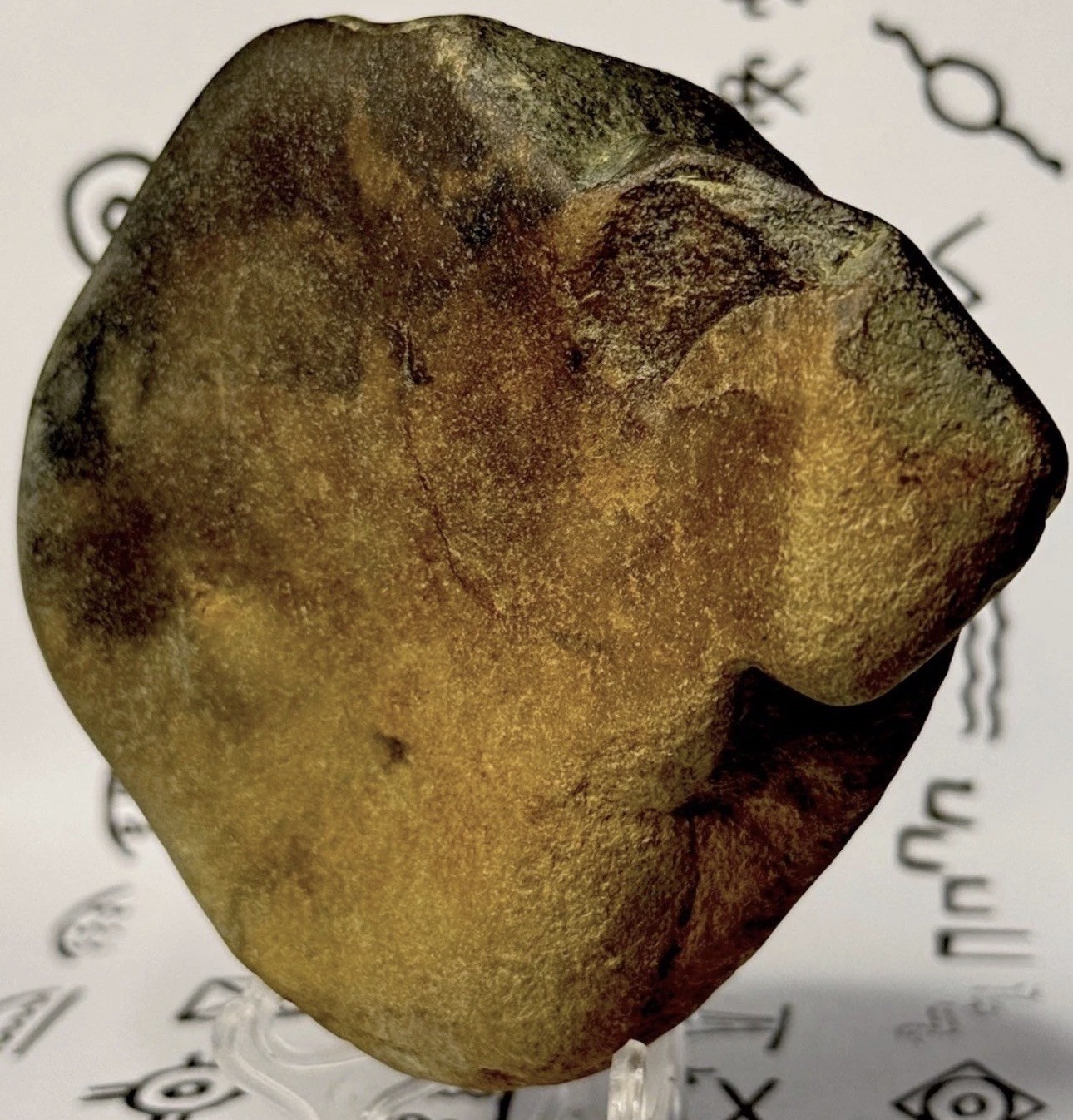 Native American Indian Authentic Artifact Stone Carved Effigy, 1 lb 3 oz • VA