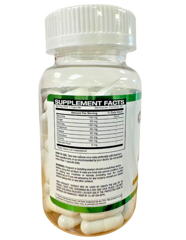 CHUPA PANZA NORMAL 90 CAPSULES INCLUDED PER BOTTLE