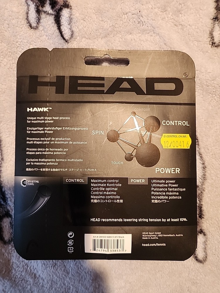 Head Hawk 16g Tennis String