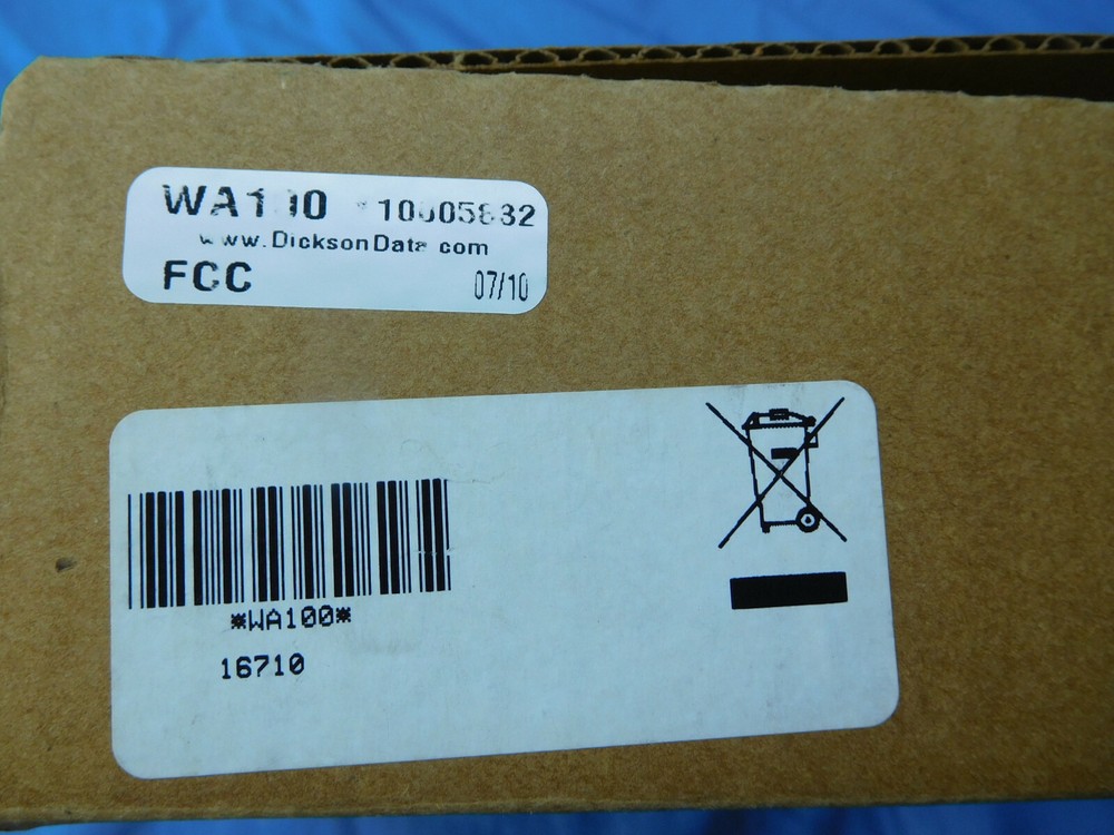 Dickson Wizard Receiver Repeater WA100 Wireless Temperature and Humidity