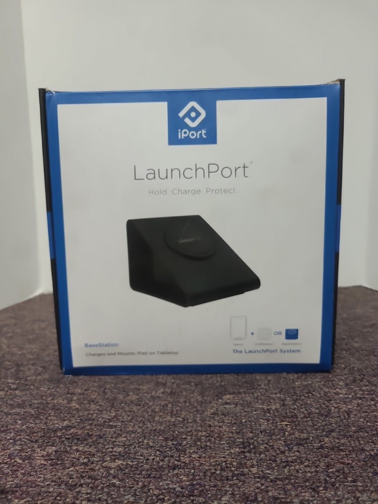 iPort Black LaunchPort BaseStation Mounts & Charges iPad via Inductive Charging