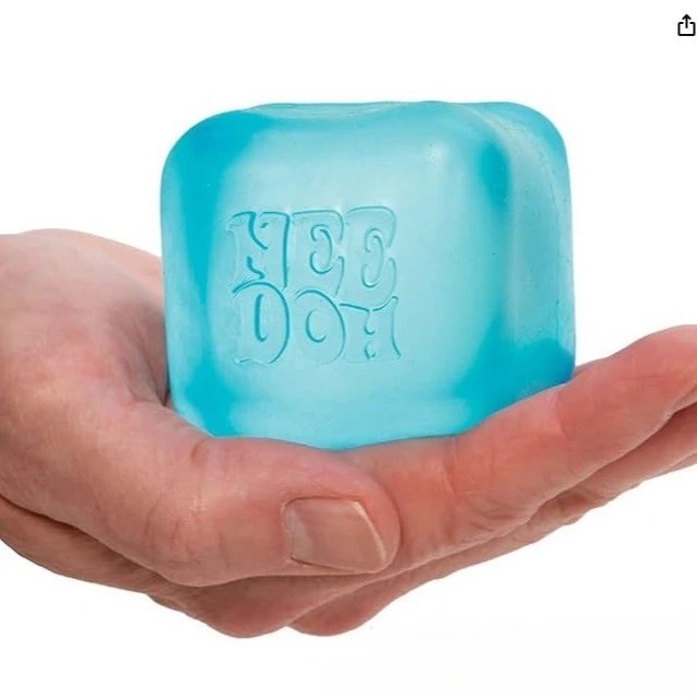 Schylling NeeDoh Nice Cube -Sensory Squeeze Toy with Super Solid Squish - 2.25"