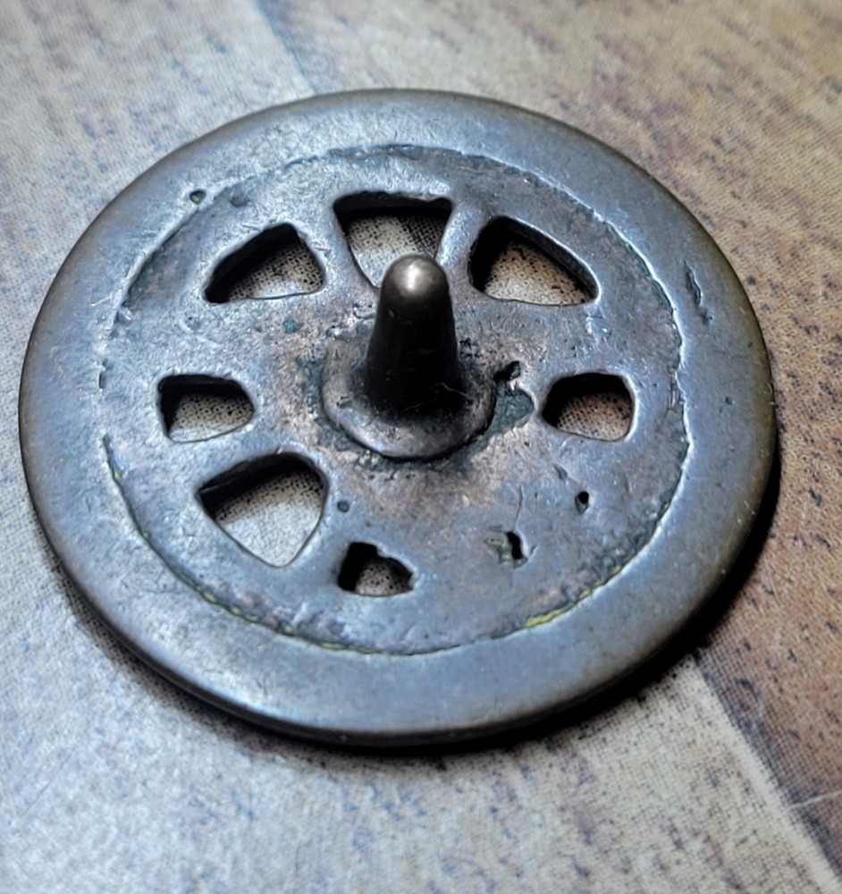WWI US Army Transport Collar Disc Unthreaded Post
