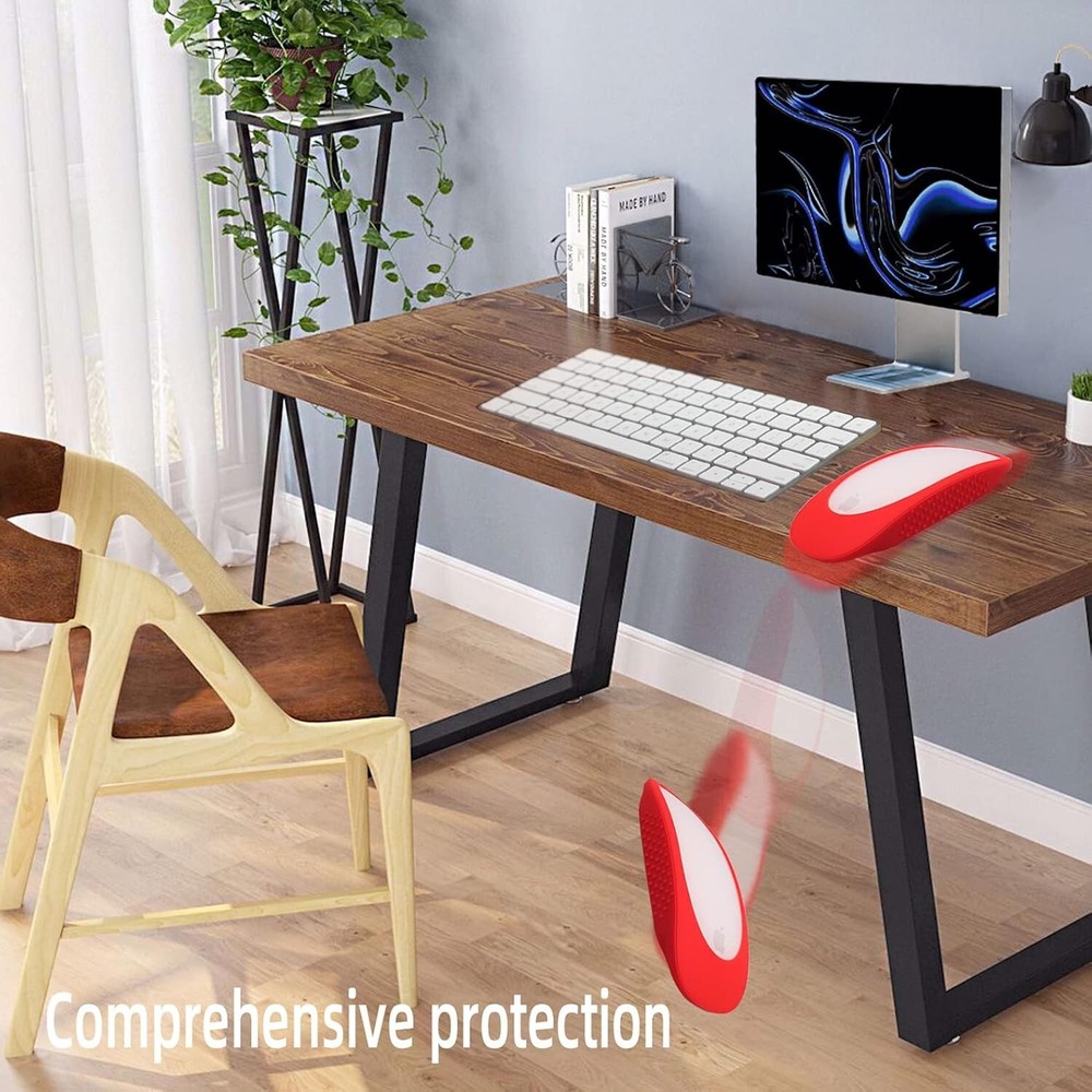 Protector de silicona para Magic Mouse de Apple y iMac (negro)