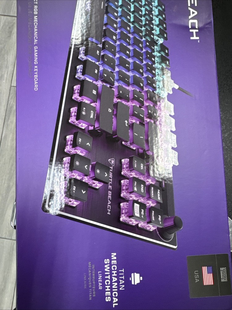 Turtle Beach Vulcan TKL Tenkeyless Linear Mechanical Titan Switch PC Gaming