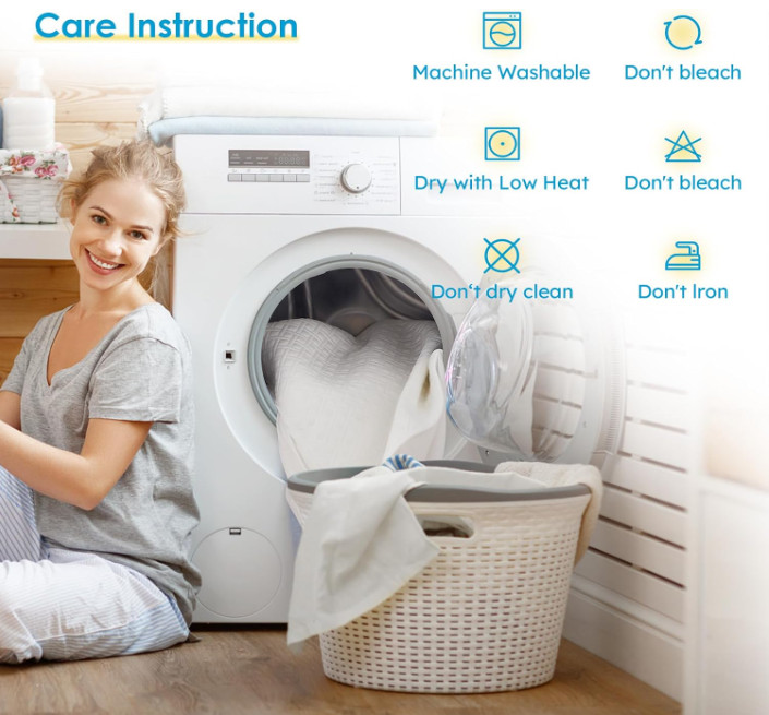 Queen Size Waterproof Mattress Protector, Cooling, Soft Breathable Cover