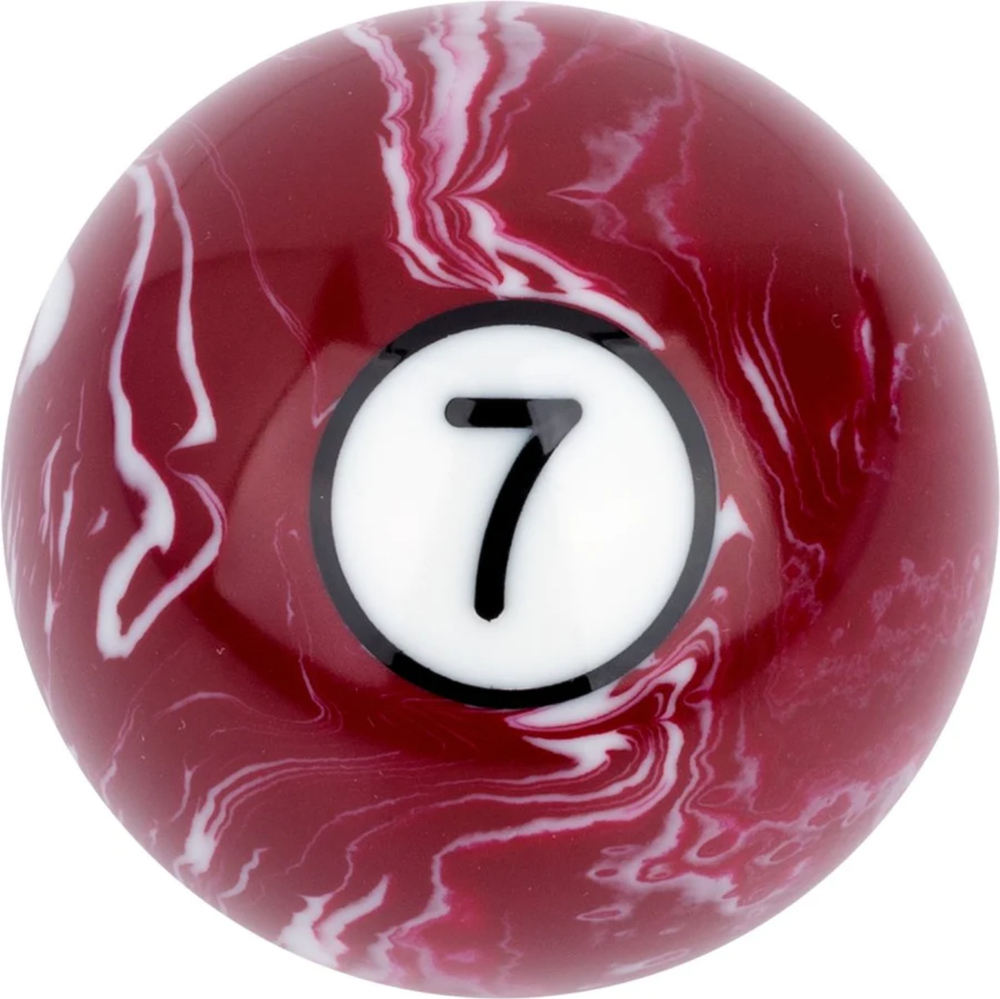 Action White Marble Replacement Pool Ball - RBWM #7