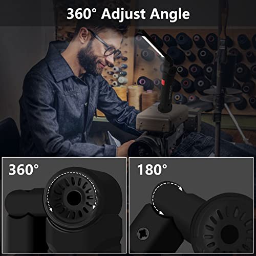 Working Light Portable, Rechargeable Work Lights with Magnetic Base Black*2