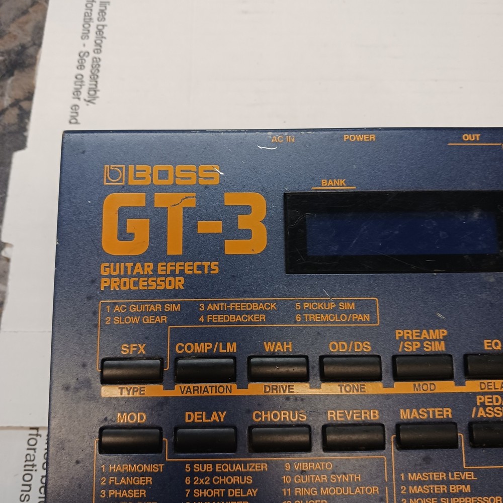 BOSS GT-3 Guitar Multi Effects Pedal Processor