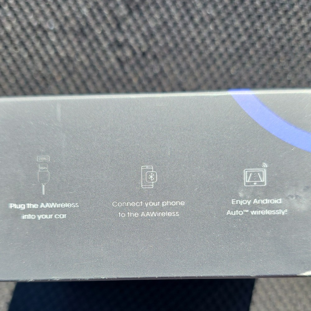 AAWireless AAW2 Wireless Android Auto Bluetooth Adapter Auxiliary Input