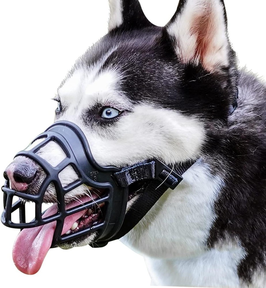 Malleable Silicone Dog Muzzle - Adjustable Design for Safe Grooming & Training