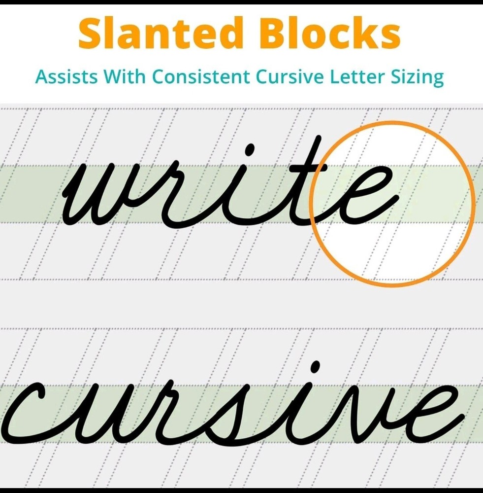 Channie's Visual CURSIVE Writing Notebook 120 Pages To Practice Cursive