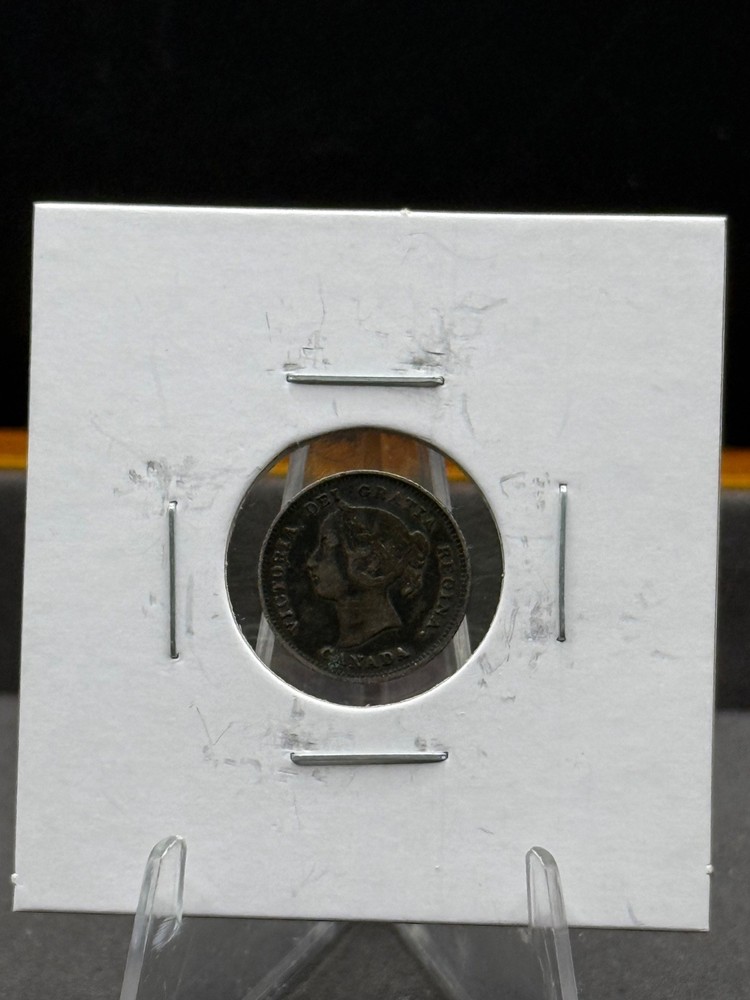 1897 Canada 5 Cents Silver Foreign Coin