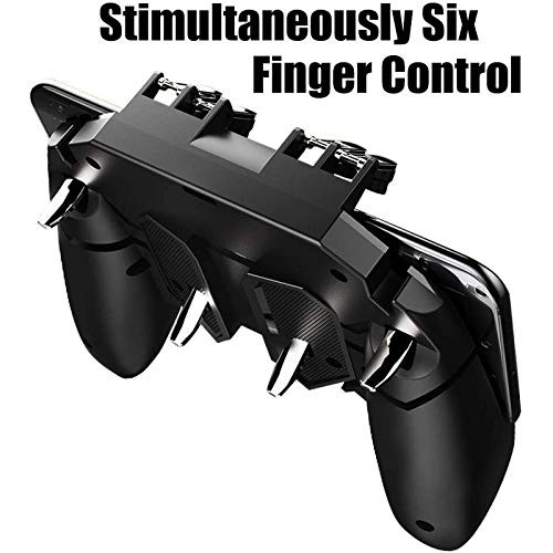 for Mobile Game Controller, [Upgrade] Phone Controller Gamepad with 6 Black