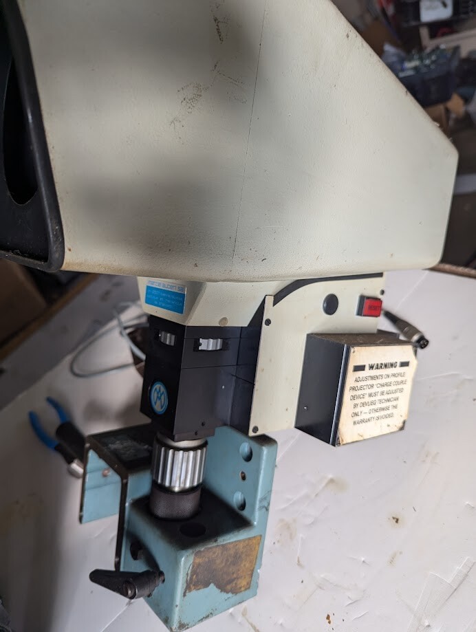 marcel aubert sa inspection profile projector with ccd camera ch-2501
