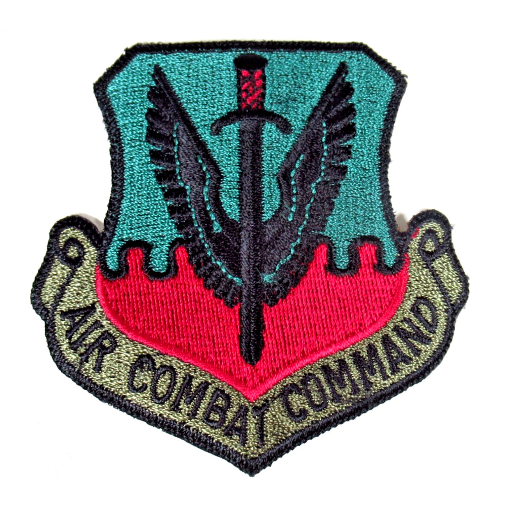 Air Combat Command Patch Vintage Air Force Embroidered Sew On