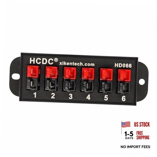 6-Position 45A Power Pole Distribution Block Module, Connector Power Splitter