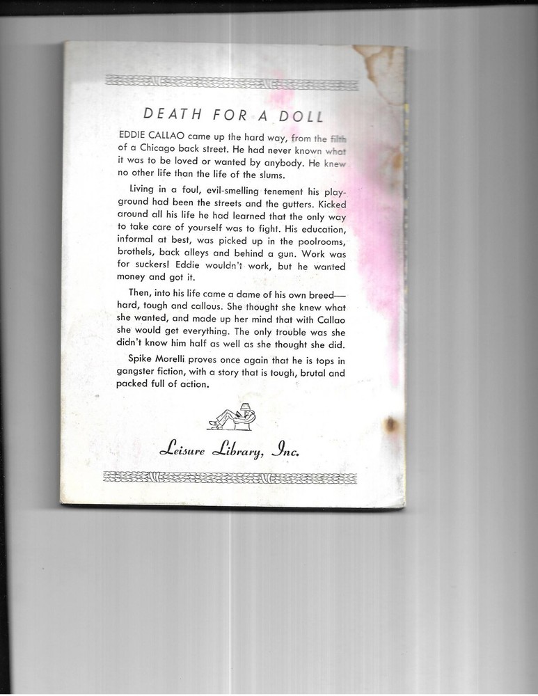 death for a doll, 10 copies