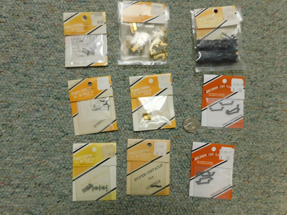 Precision Scale  HO NINE (9) different accesory packs