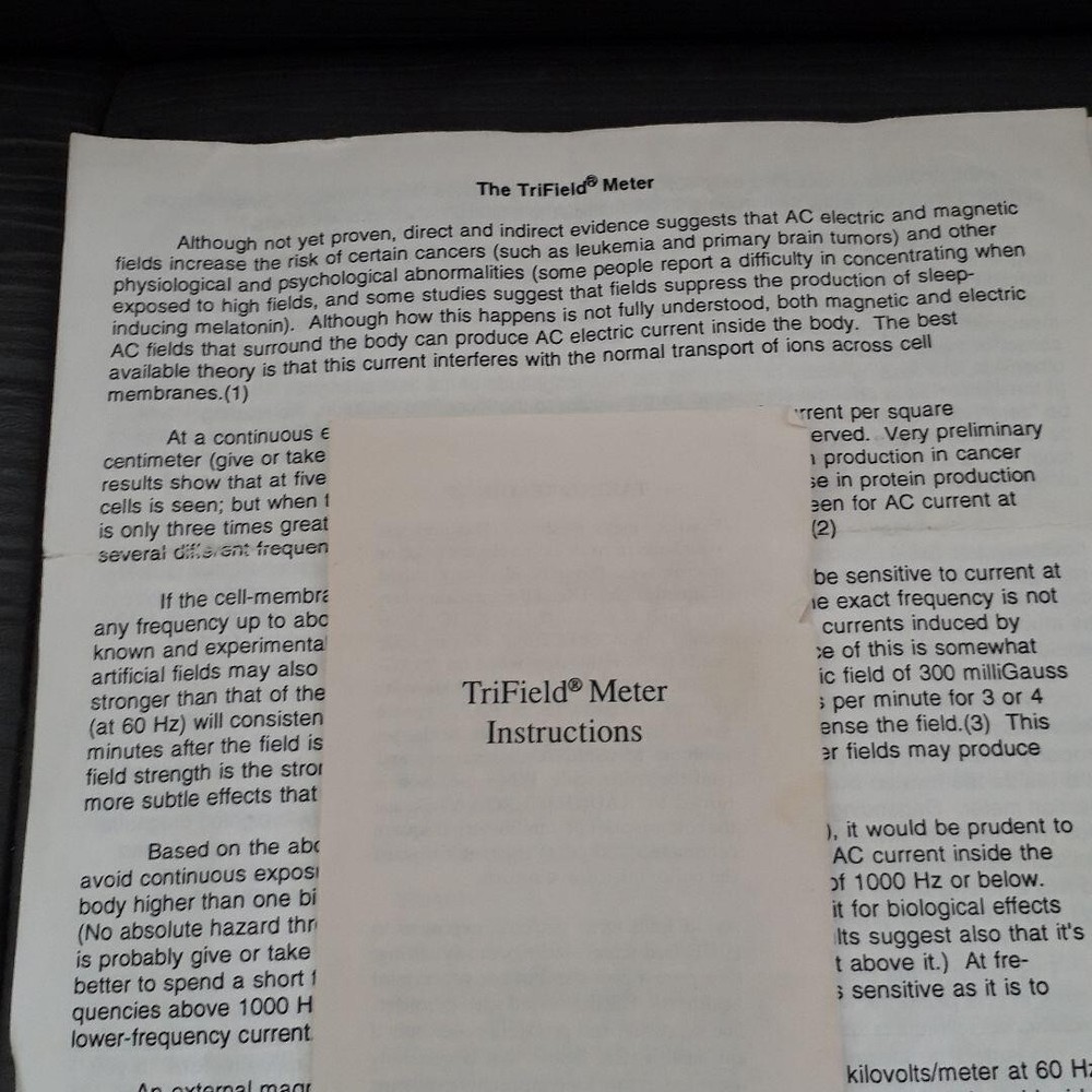 Trifield EMF Meter 100XE Magnetic Used